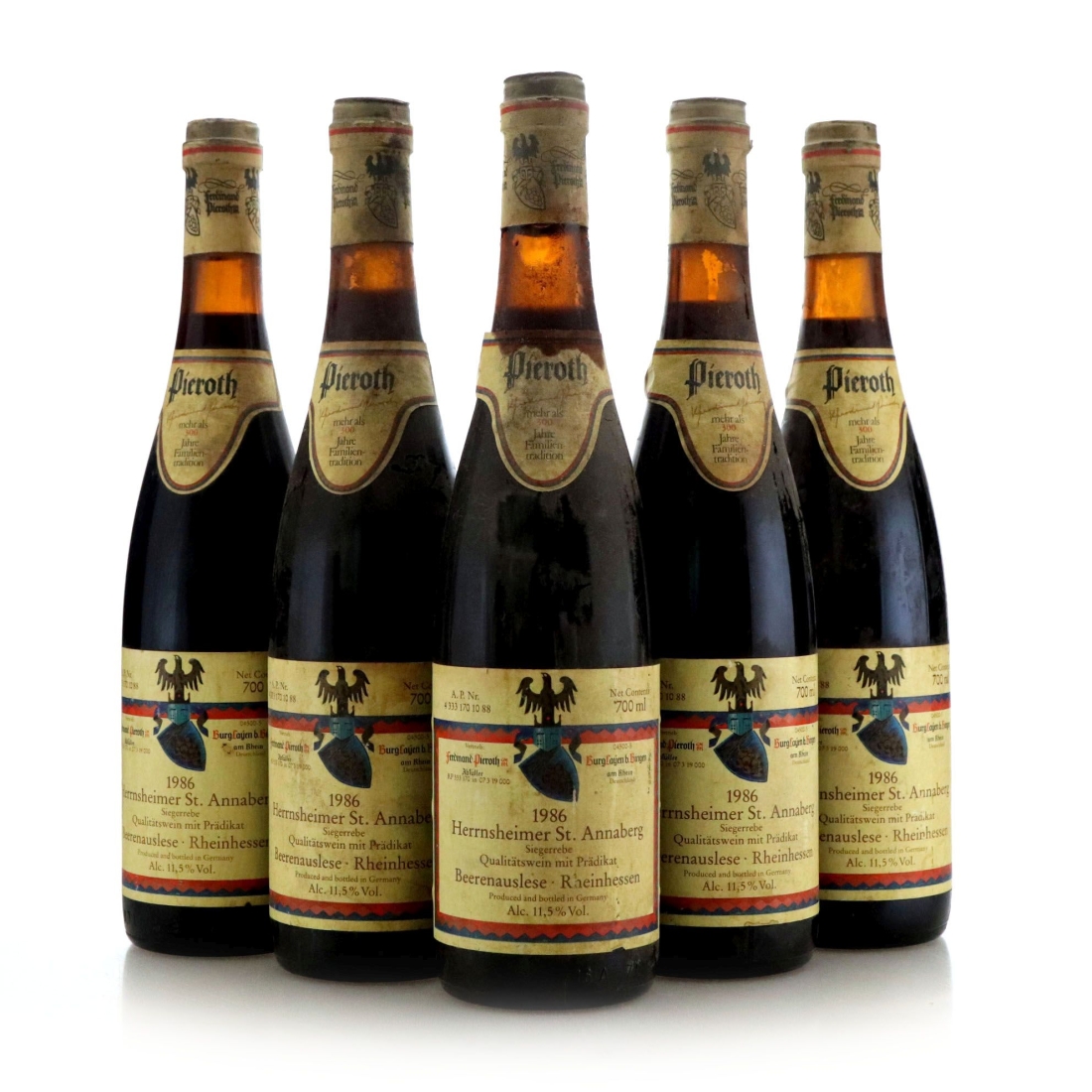 Image for Pieroth Herrnsheimer St. Annaberg Beerenauslese 1986 x 5
