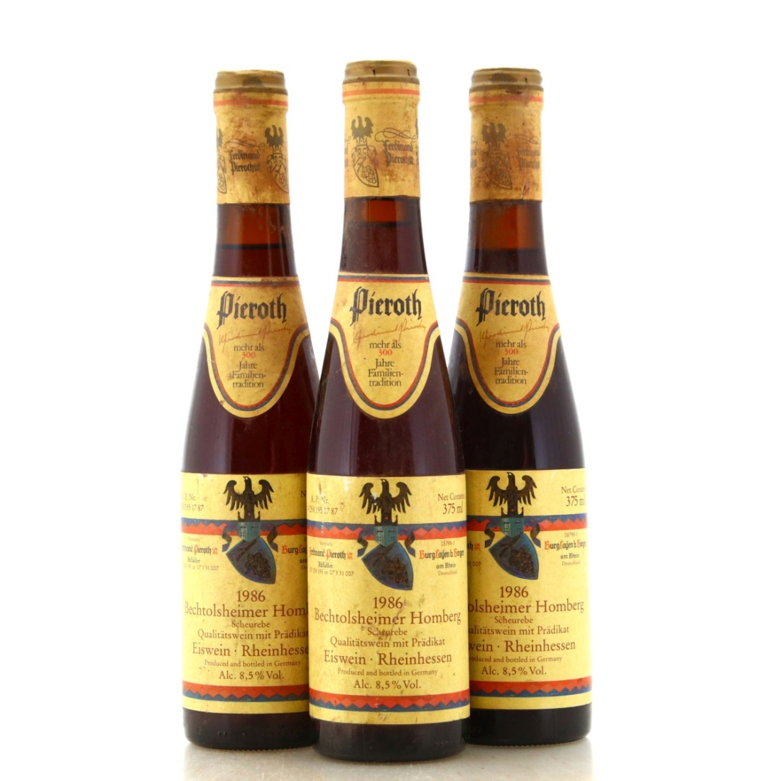 Image for Pieroth Bechtolsheimer Homberg Eiswein 1986 x 3