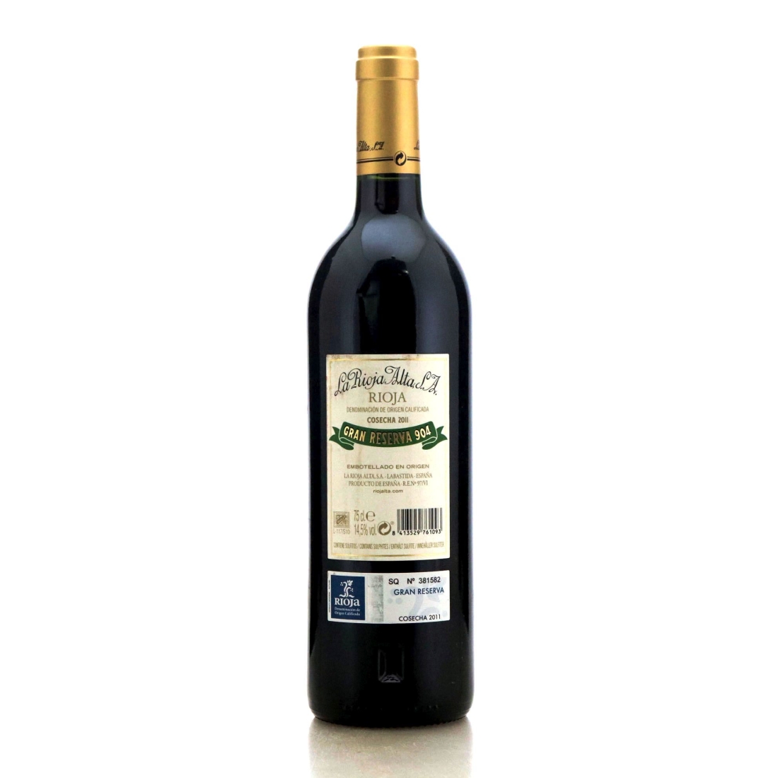 Image for La Rioja Alta 904 2011 Rioja Gran Reserva