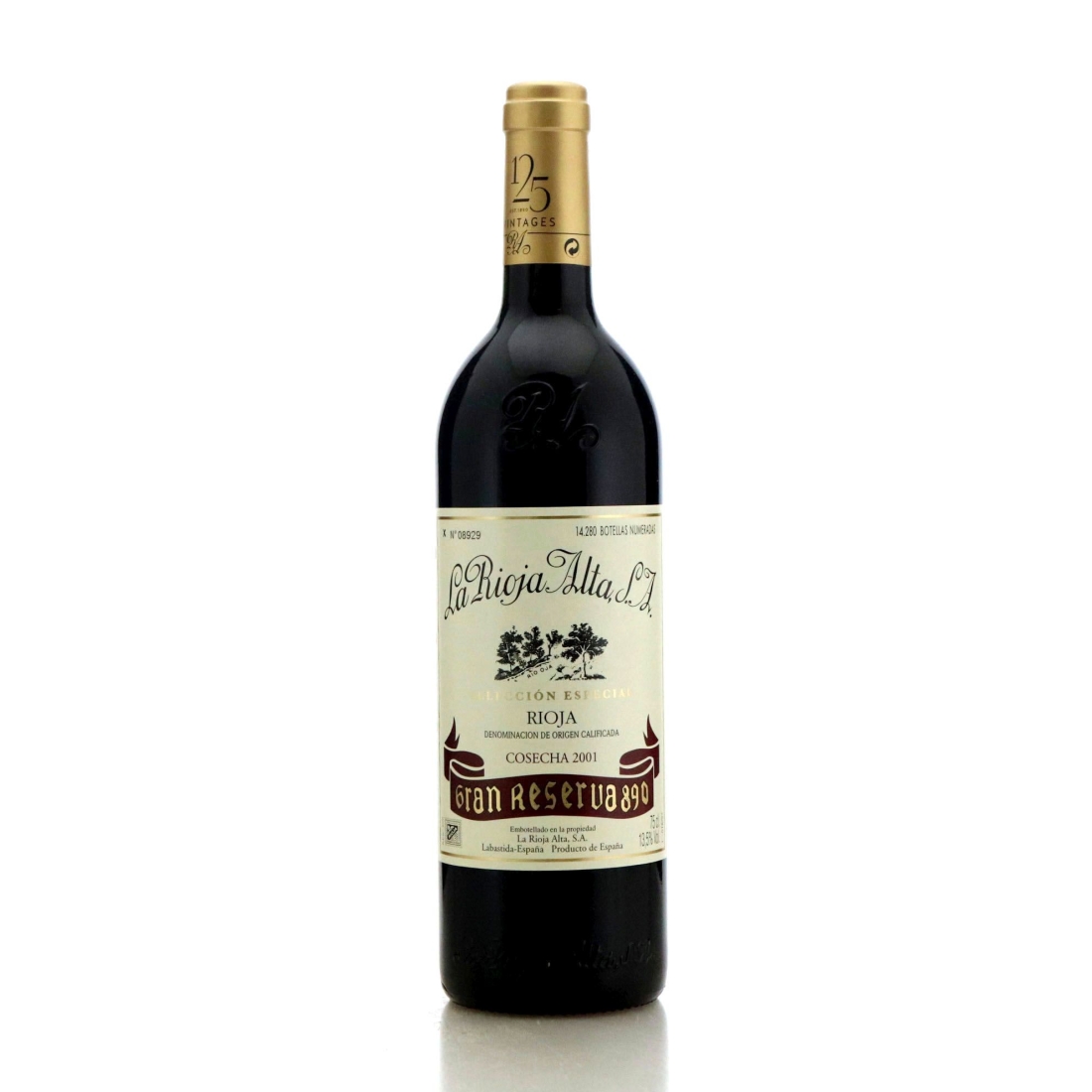 Image for La Rioja Alta 890 Seleccion Especial 2001 Rioja Gran Reserva