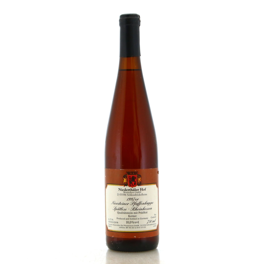 Image for Niederthäler Hof Niersteiner Pfaffenkappe Kerner Spätlese 1997