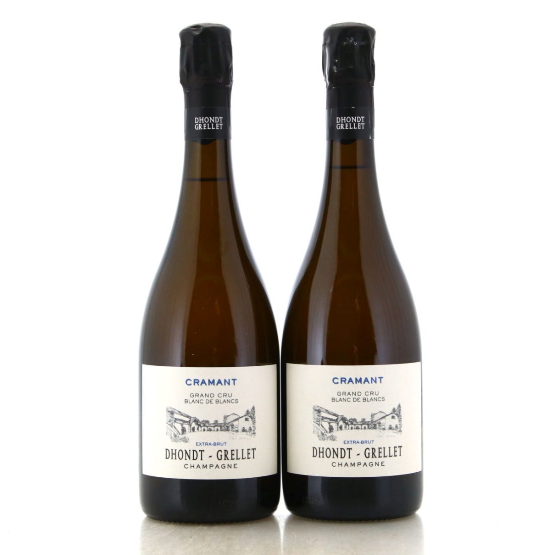 Image for Domaine Dhondt-Grellet Cramant Blanc-de-Blancs Extra-Brut Champagne x 2