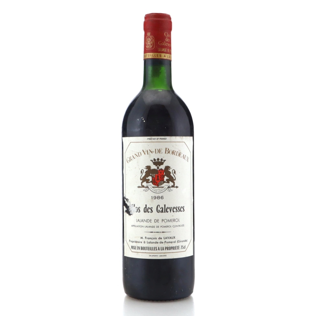 Image for Clos de Galevesses 1986