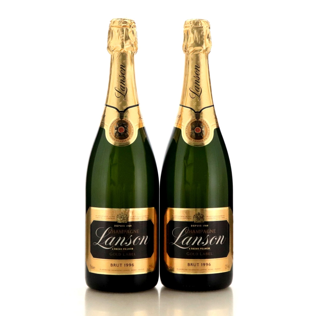 Image for Lanson Gold Label 1996 Vintage Champagne x 2