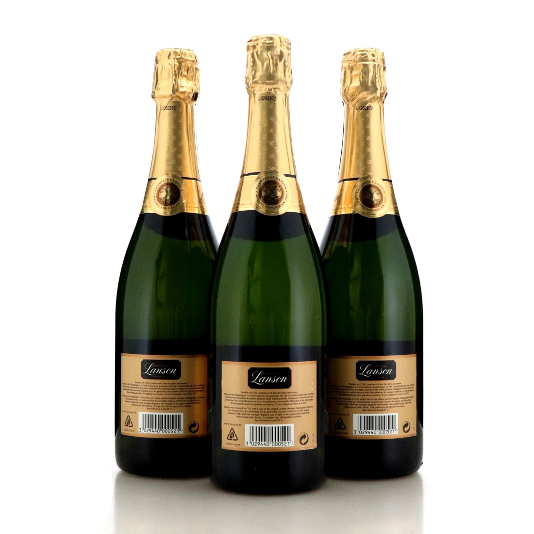 Image for Lanson Gold Label 1996 Vintage Champagne x 3