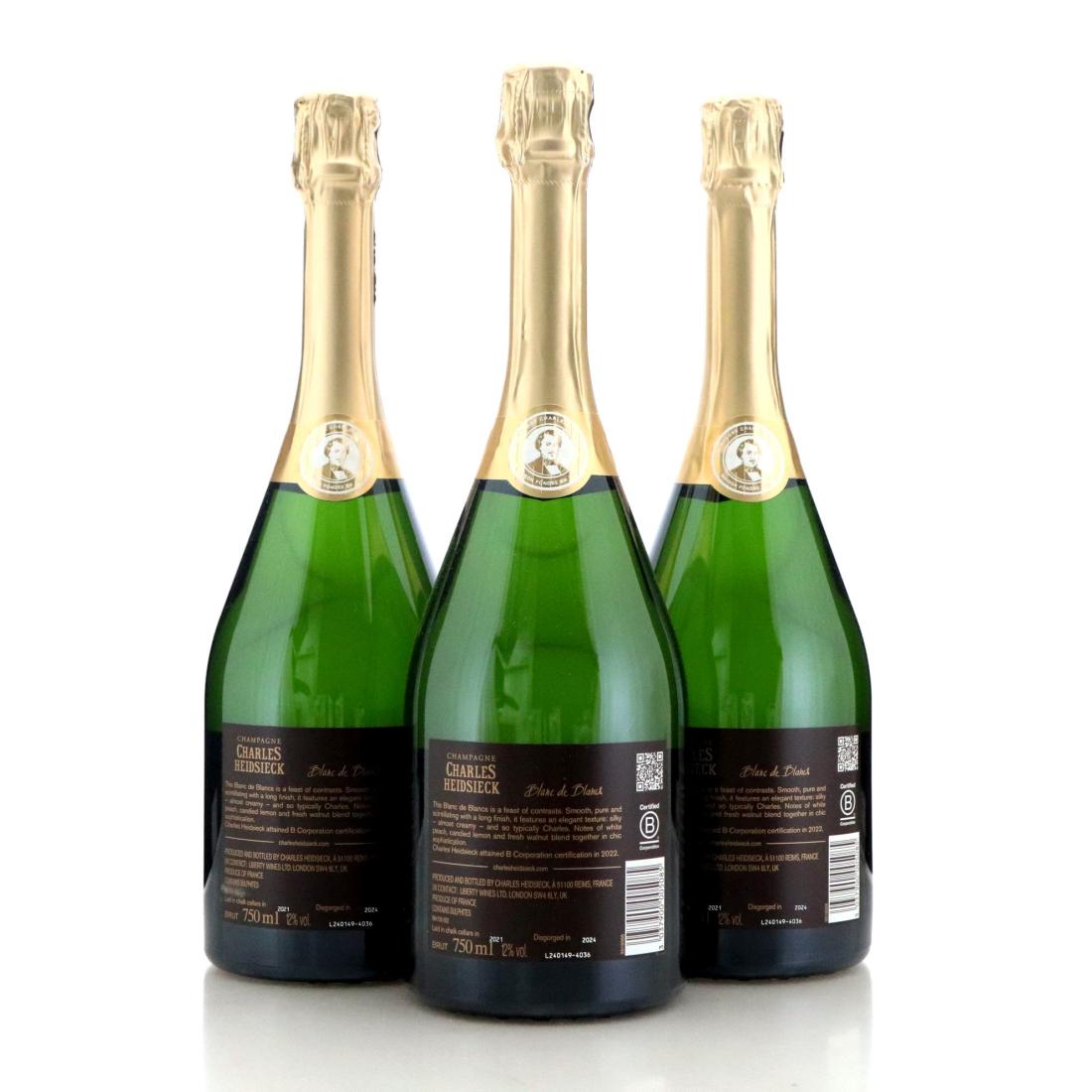 Image for Charles Heidsieck Blanc-de-Blancs Champagne x 3 / disgorged 2024