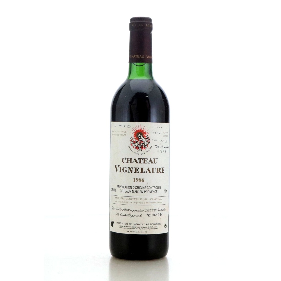 Image for Chateau Vignelaure 1986