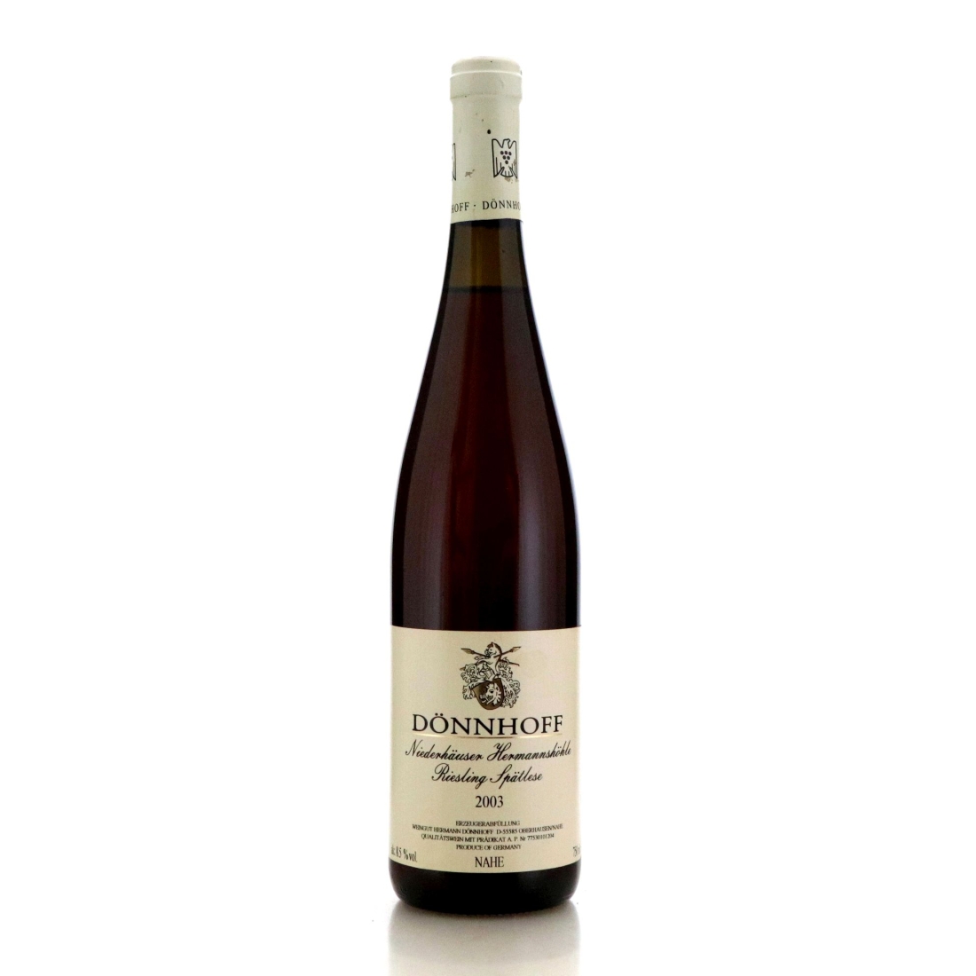 Image for Dönnhoff Niederhäuser Hermannshöhle Riesling Spätlese 2003