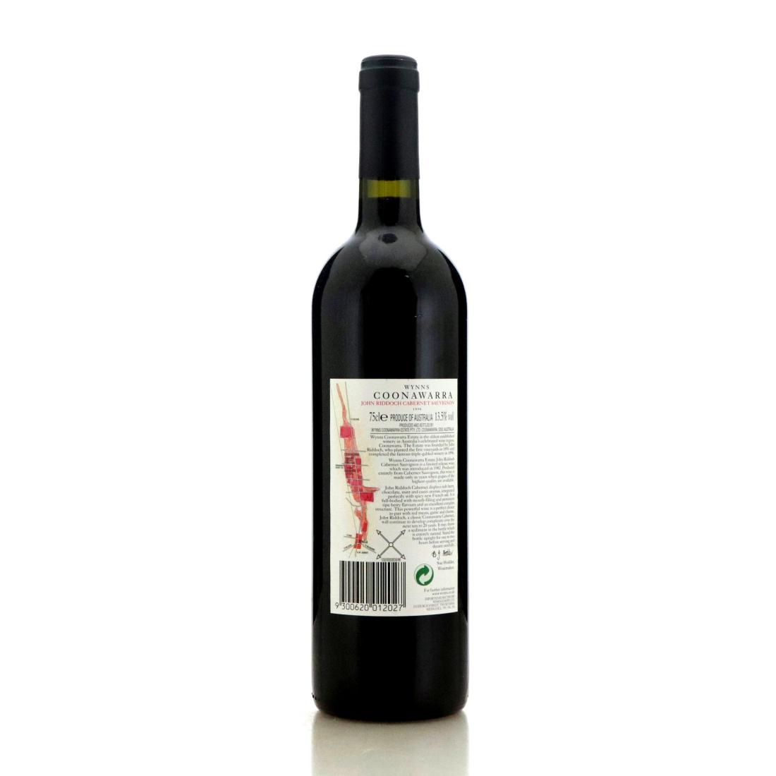 Image for Wynns John Riddoch Cabernet Sauvignon 1998