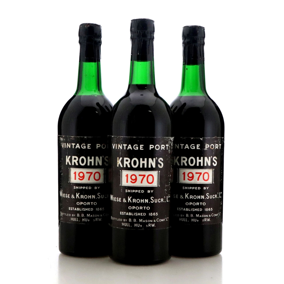 Image for Krohn's 1970 Vintage Port x 3