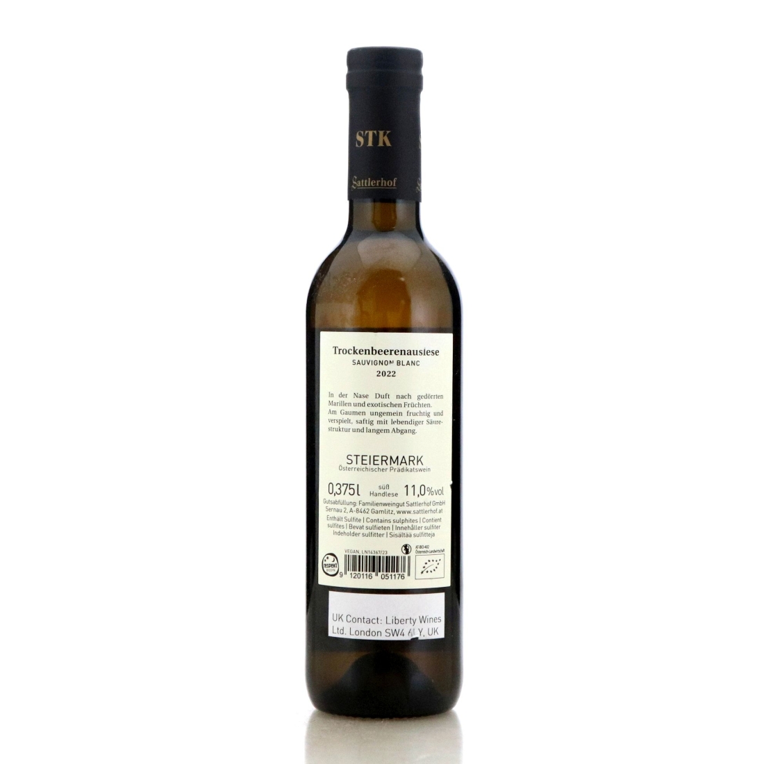 Image for Weingut Sattlerhof Sauvignon Blanc Trockenbeerenauslese 2002 / Half Bottle