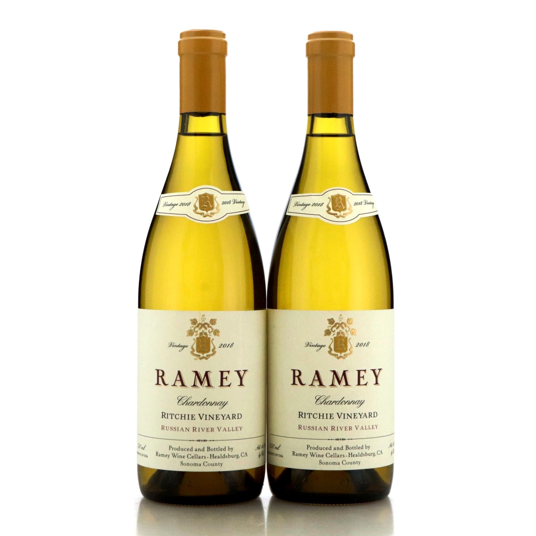 Image for Ramey Ritchie Vineyard Chardonnay 2018 Russian River Valley x 2