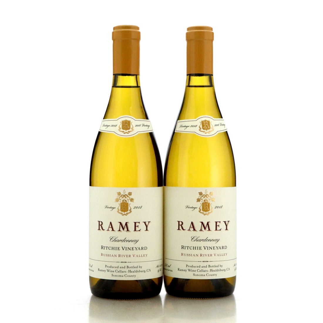 Image for Ramey Ritchie Vineyard Chardonnay 2018 Russian River Valley x 2