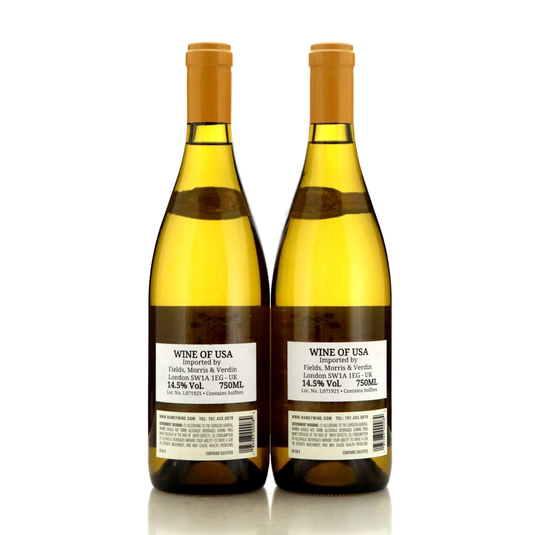 Image for Ramey Ritchie Vineyard Chardonnay 2018 Russian River Valley x 2