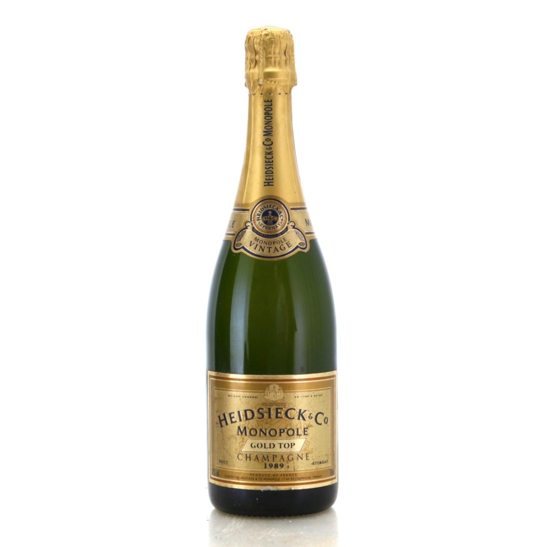 Image for Heidsieck & Co. Monopole Gold Top 1989 Vintage Champagne