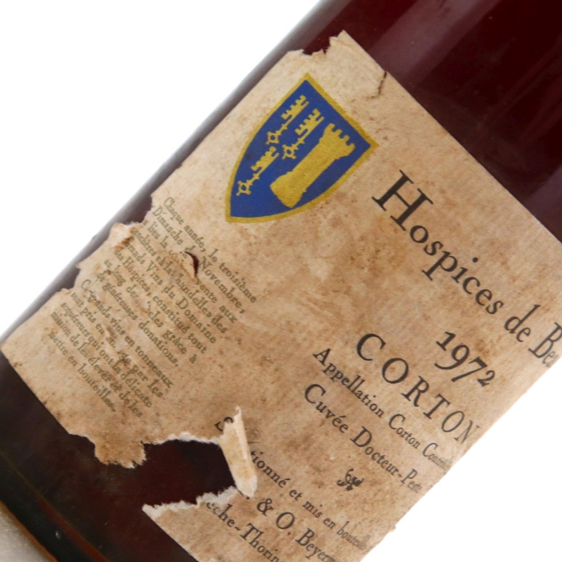 Image for H. & O. Beyerman Cuvée Docteur-Peste 1972 / Hospices de Beaune