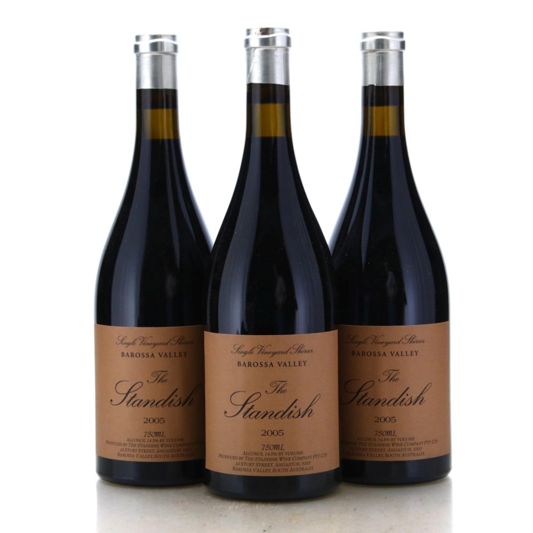 Image for The Standish Wine Co. Single Vineyard Shiraz 2005 x 3