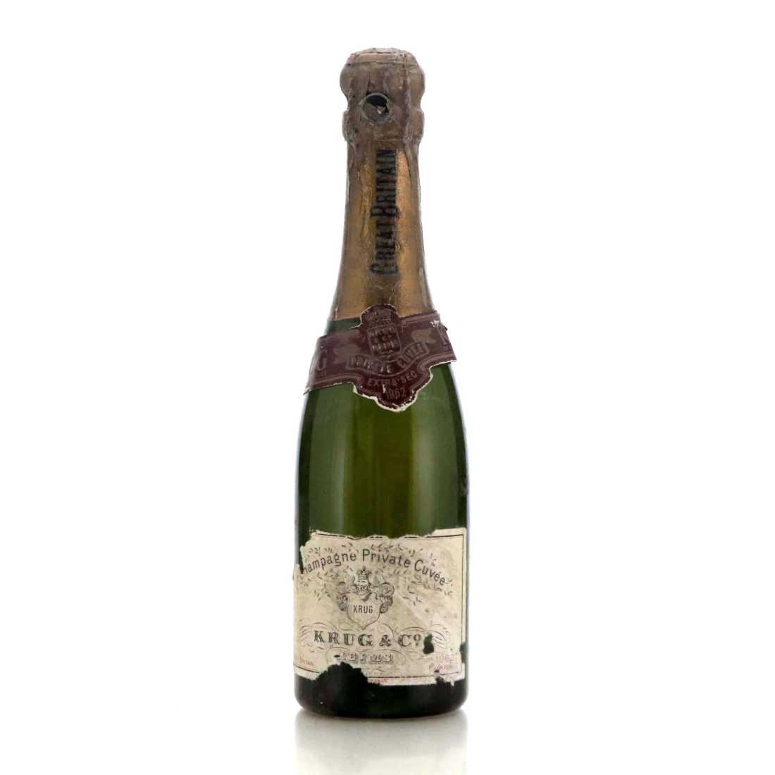 Image for Krug Private Cuvée Extra Sec 1962 Vintage Champagne / Half Bottle