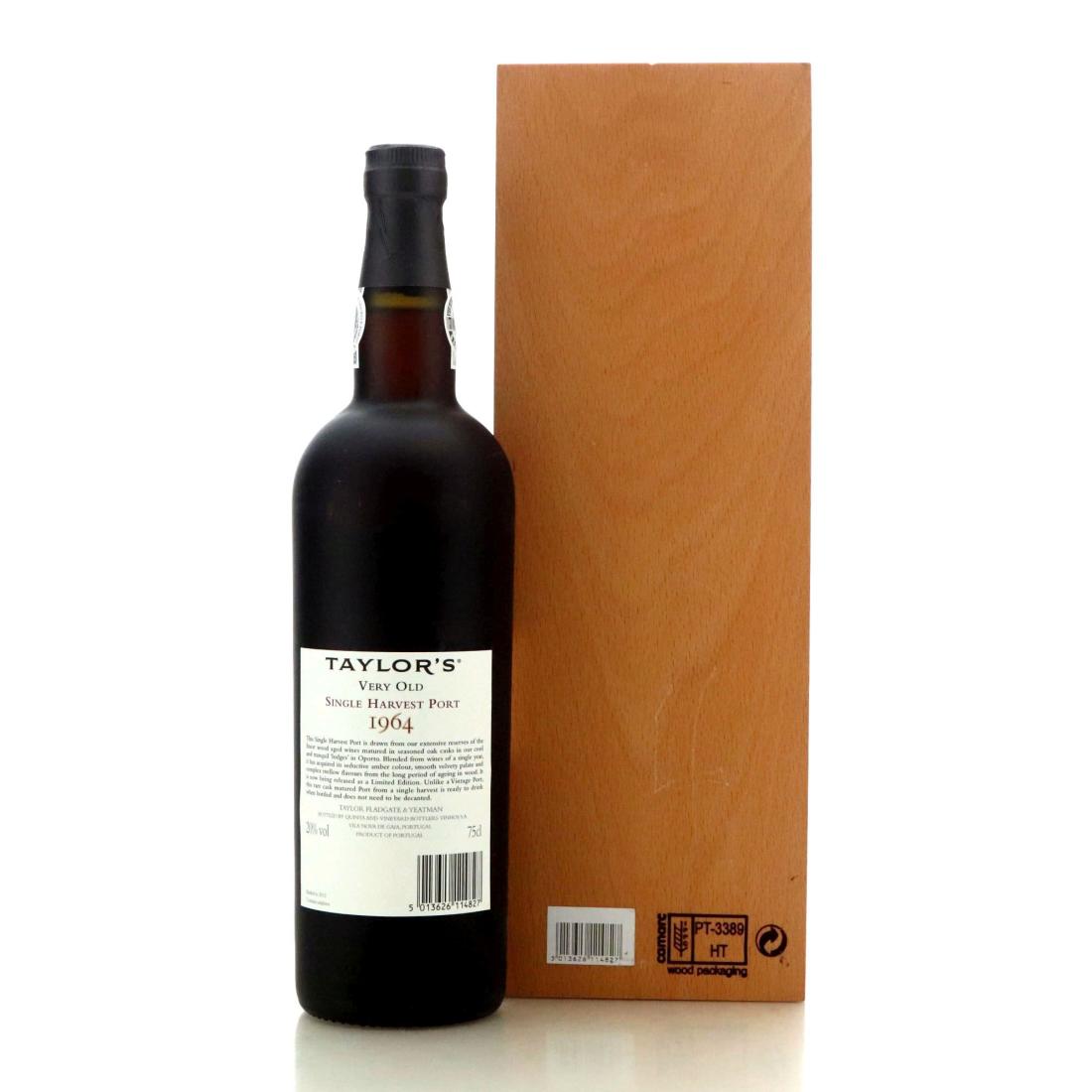 Image for Taylor's Limited Edition Very Old 1964 Single Harvest Tawny Port