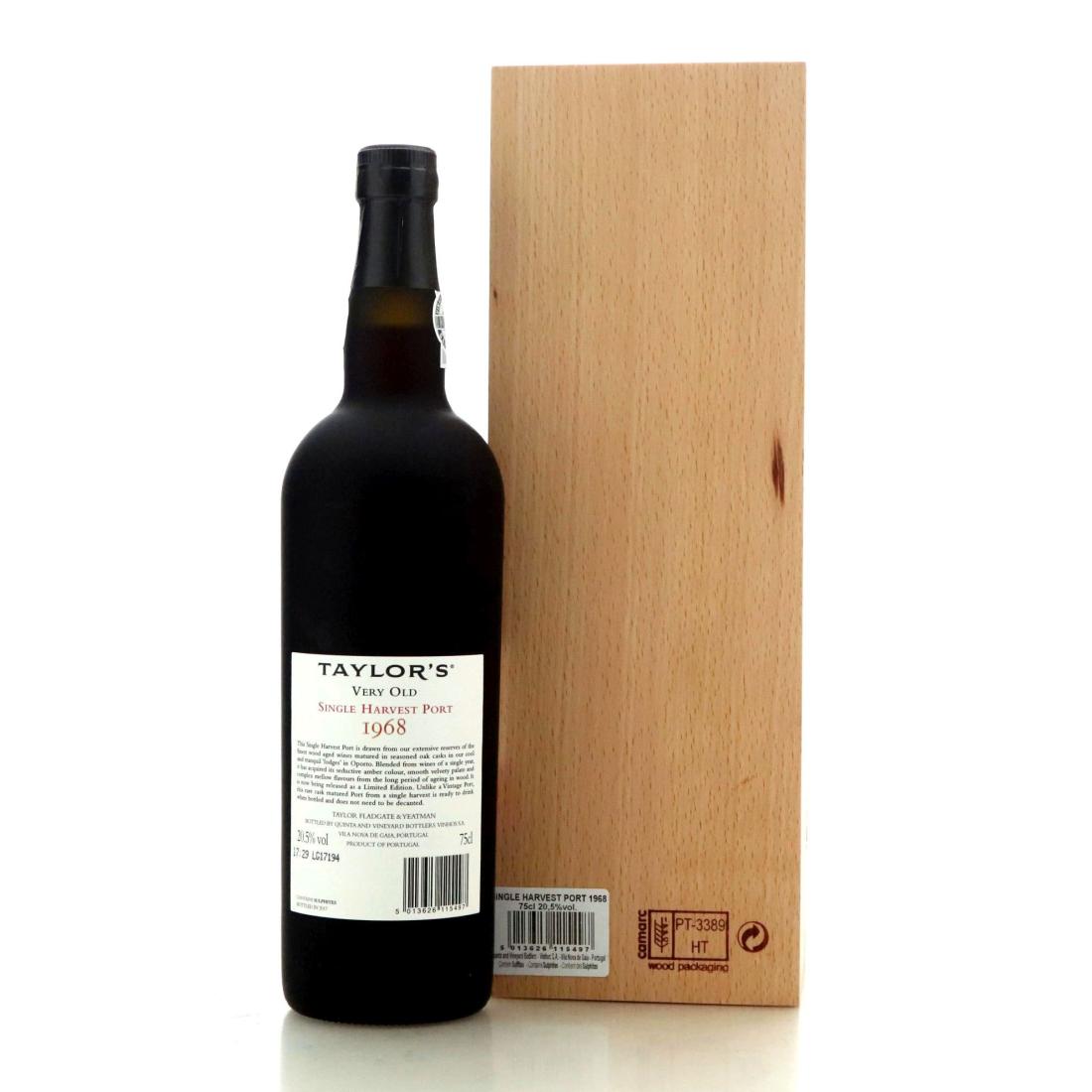 Image for Taylor's Limited Edition Very Old 1968 Single Harvest Tawny Port