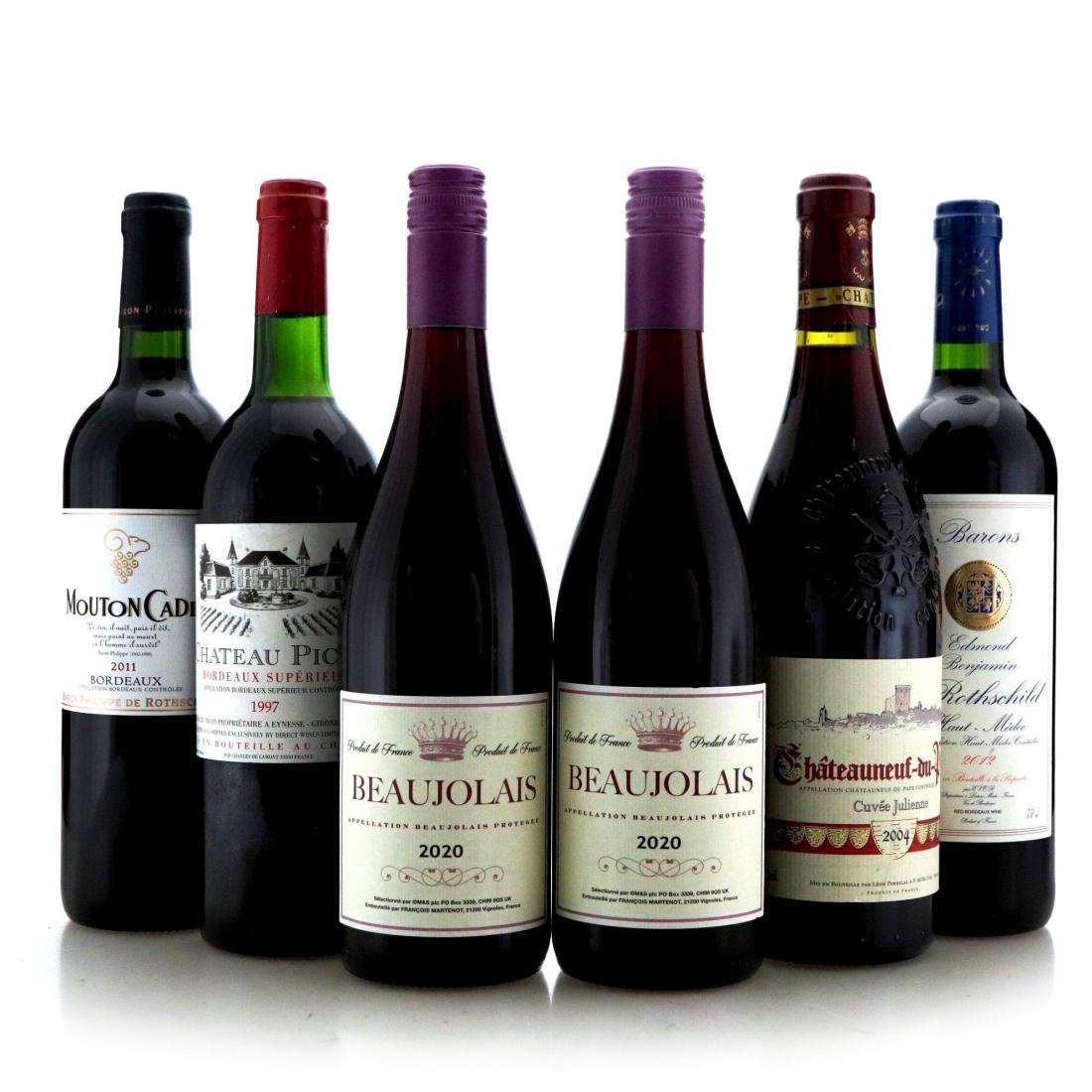 Image for Assorted French Red Wine x 6