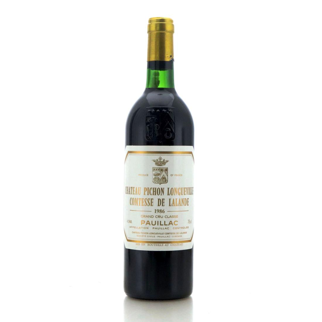 Image for Château Pichon-Longueville Comtesse de Lalande 1986