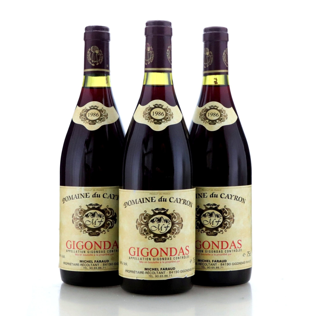 Image for Domaine du Cayron 1986 x 3