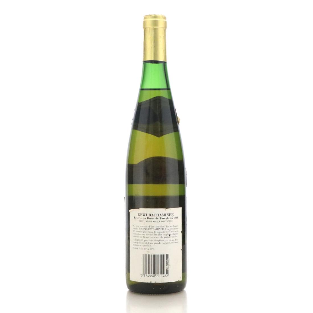 Image for Réserve du Baron de Turckheim Cuvée Prestige Gewürztraminer 1988