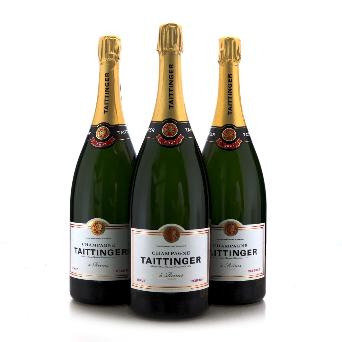 Image for Taittinger Brut Réserve Champagne x 3 / Magnum