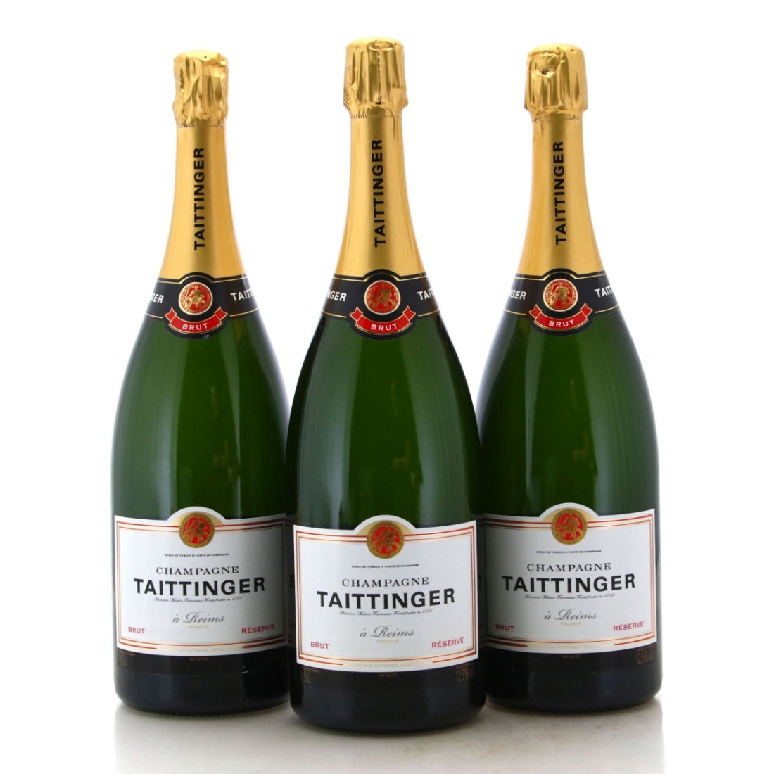 Image for Taittinger Brut Réserve Champagne x 3 / Magnum