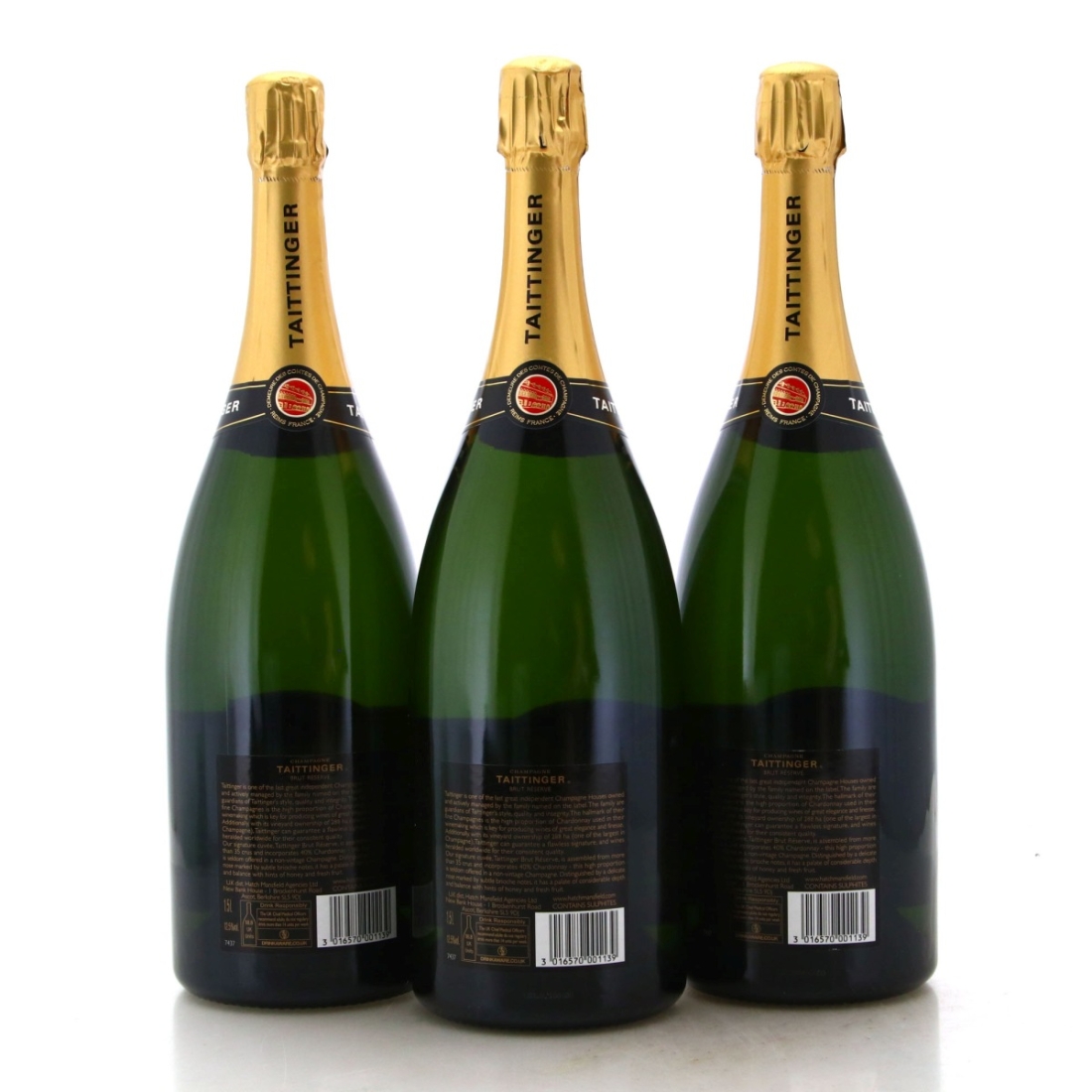 Image for Taittinger Brut Réserve Champagne x 3 / Magnum