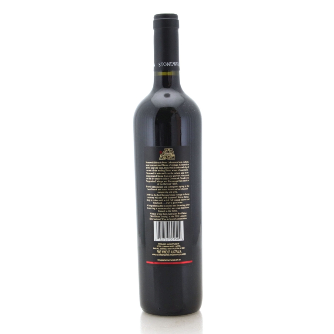 Image for Peter Lehmann Stonewell Shiraz 1998