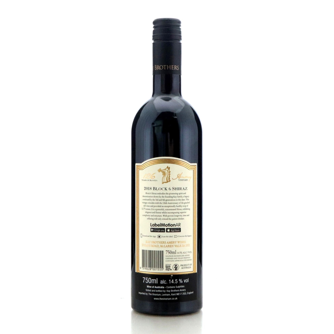 Image for Kay Brothers Amery Vineyards Block 6 Shiraz 2018