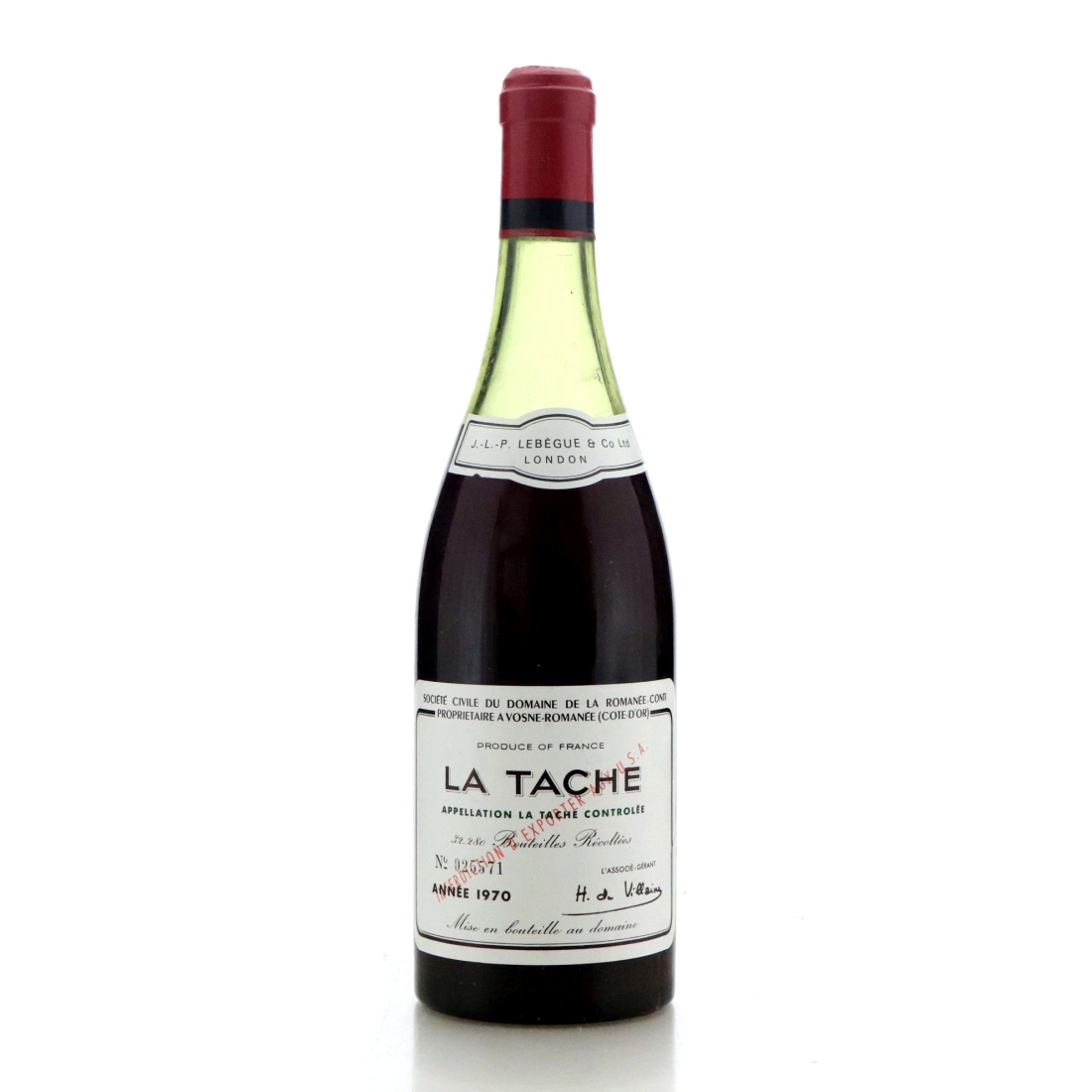 Image for Domaine de la Romanee-Conti 1970 La Tâche