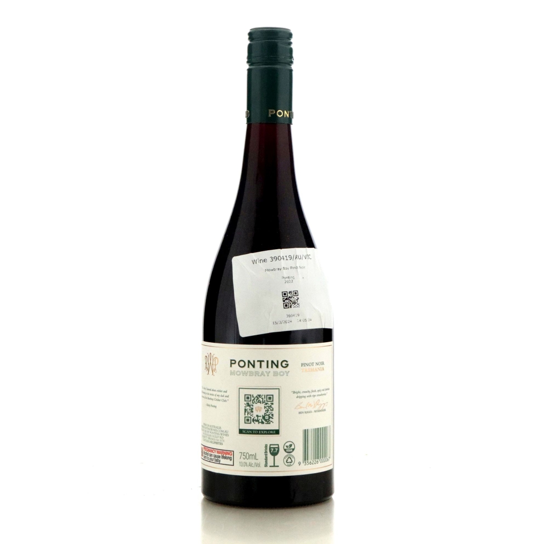 Image for Ponting Mowbray Boy Pinot Noir 2022