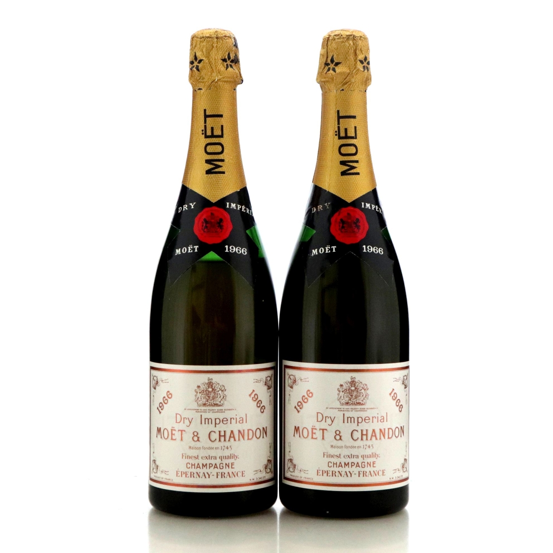 Image for Moët & Chandon Dry Impérial 1966 Vintage Champagne x 2
