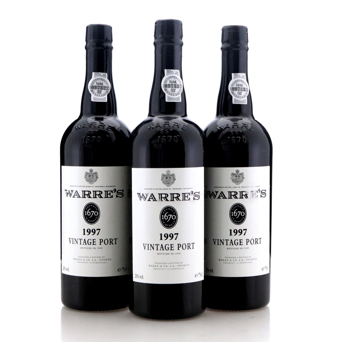 Image for Warre's 1997 Vintage Port x 3