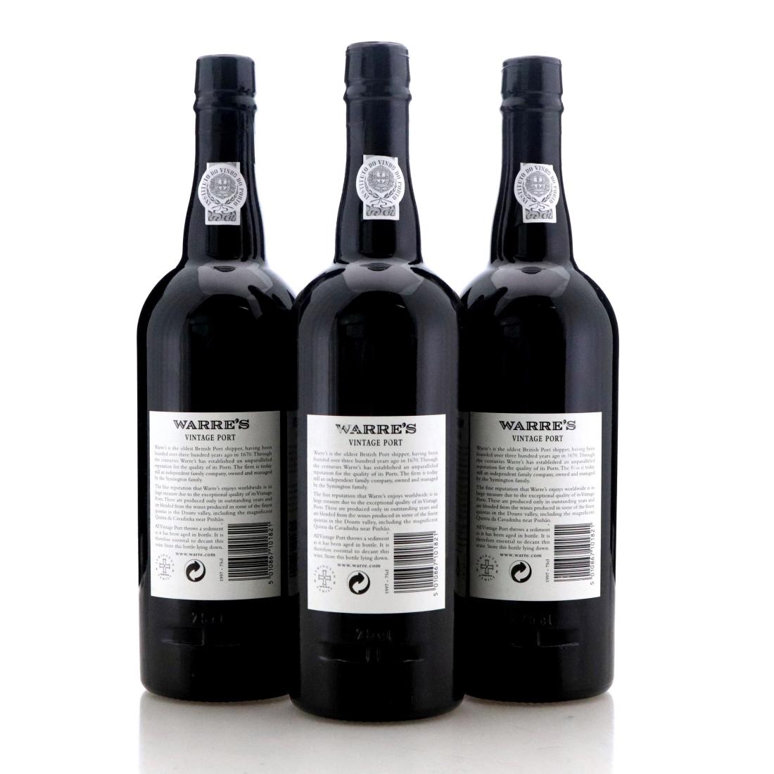 Image for Warre's 1997 Vintage Port x 3