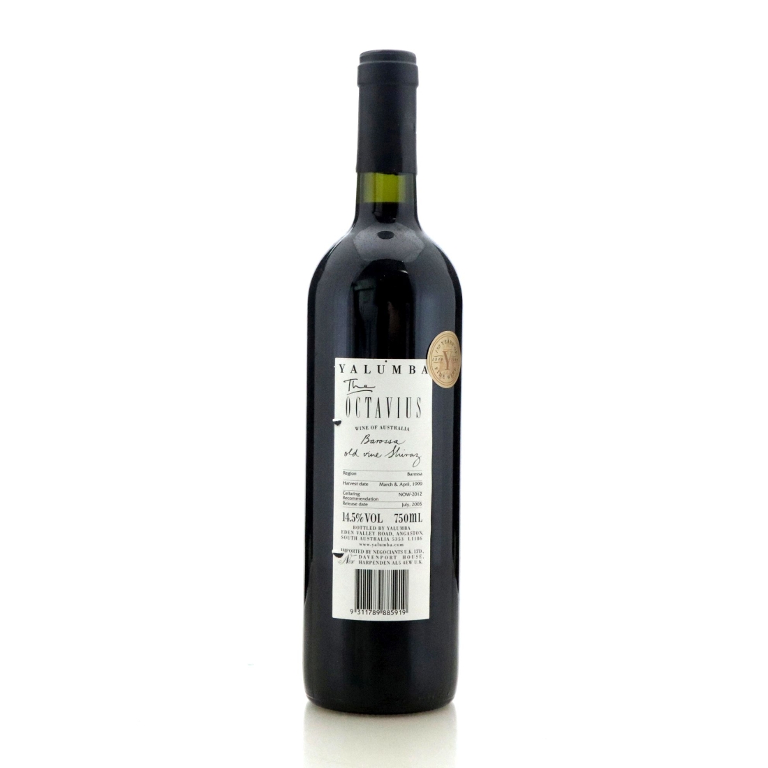 Image for Yalumba The Octavius Shiraz 1999