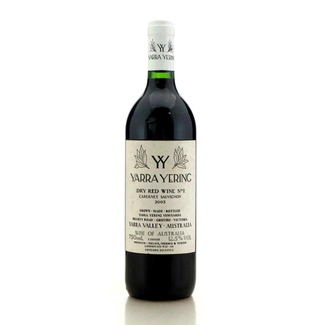 Image for Yarra Yering Dry Red Wine No1 Cabernet Sauvignon 2003