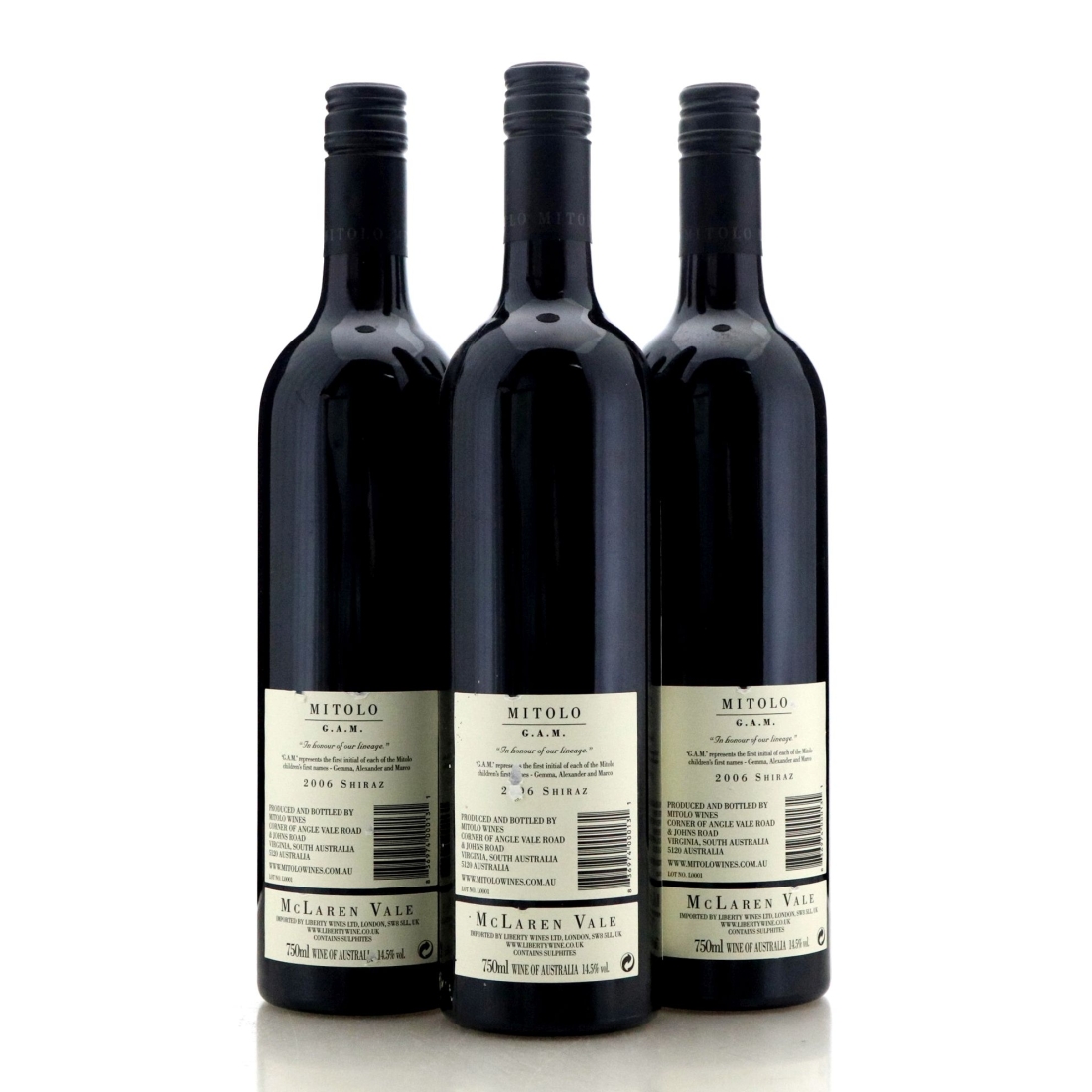 Image for Mitolo G.A.M. Shiraz 2006 x 3