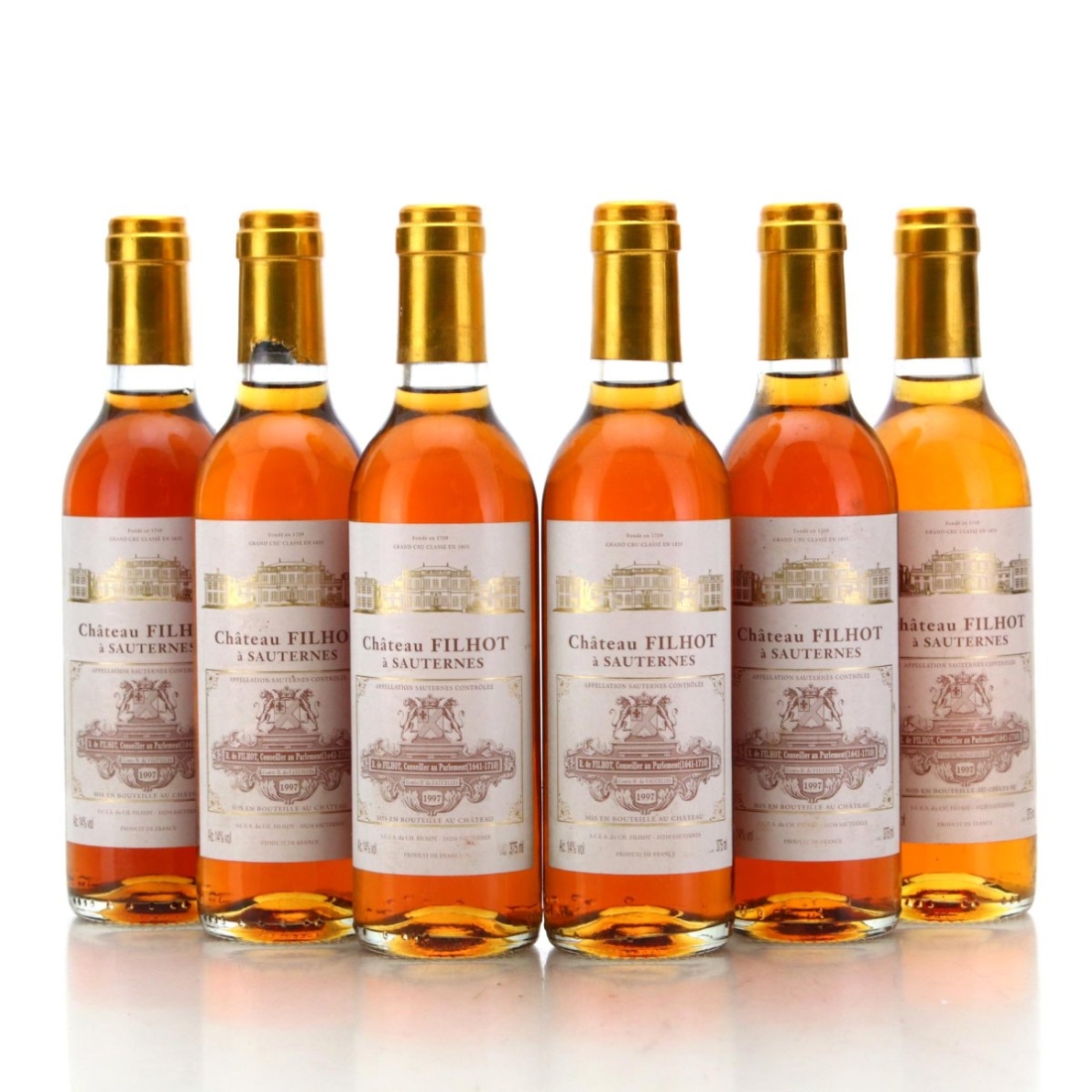 Image for Château Filhot 1997 x 6 / Half Bottle