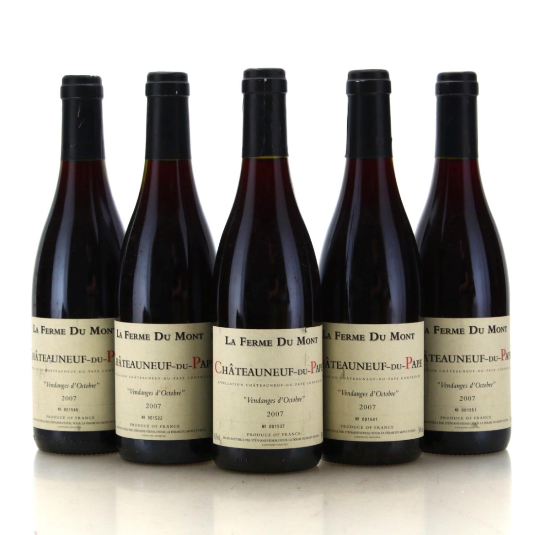 Image for La Ferme du Mont Vendanges d'Octobre 2007 x 5 / Half Bottle