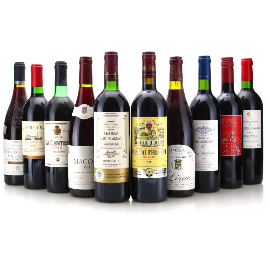Image for Assorted French Red Wine x 10