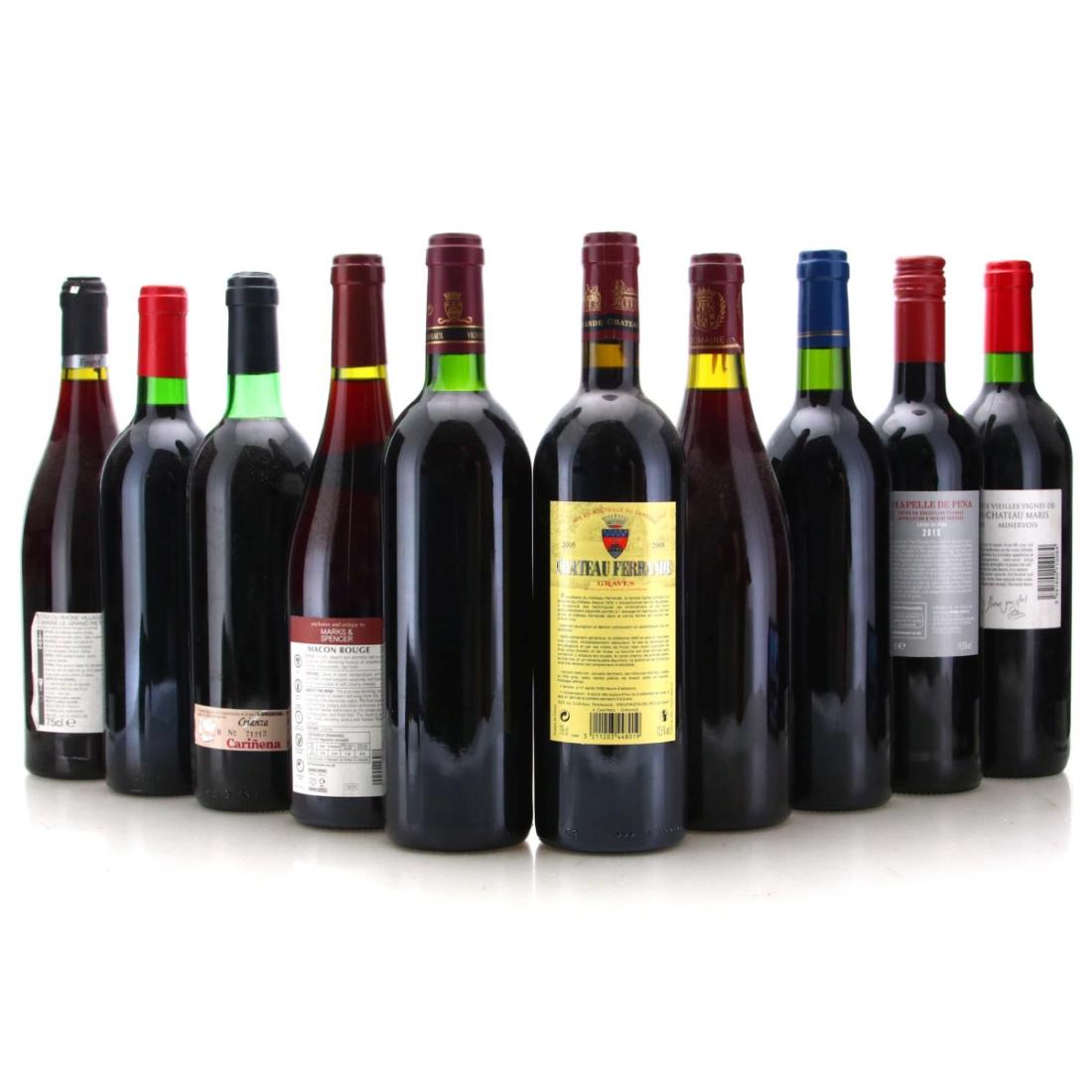 Image for Assorted French Red Wine x 10