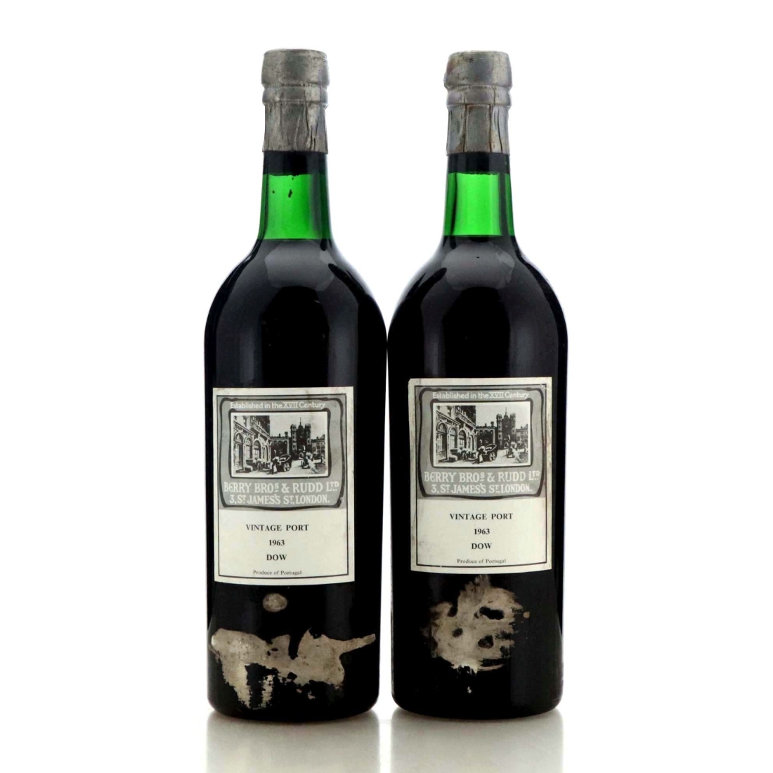 Image for Dow 1963 Vintage Port / Berry Bros and Rudd x 2