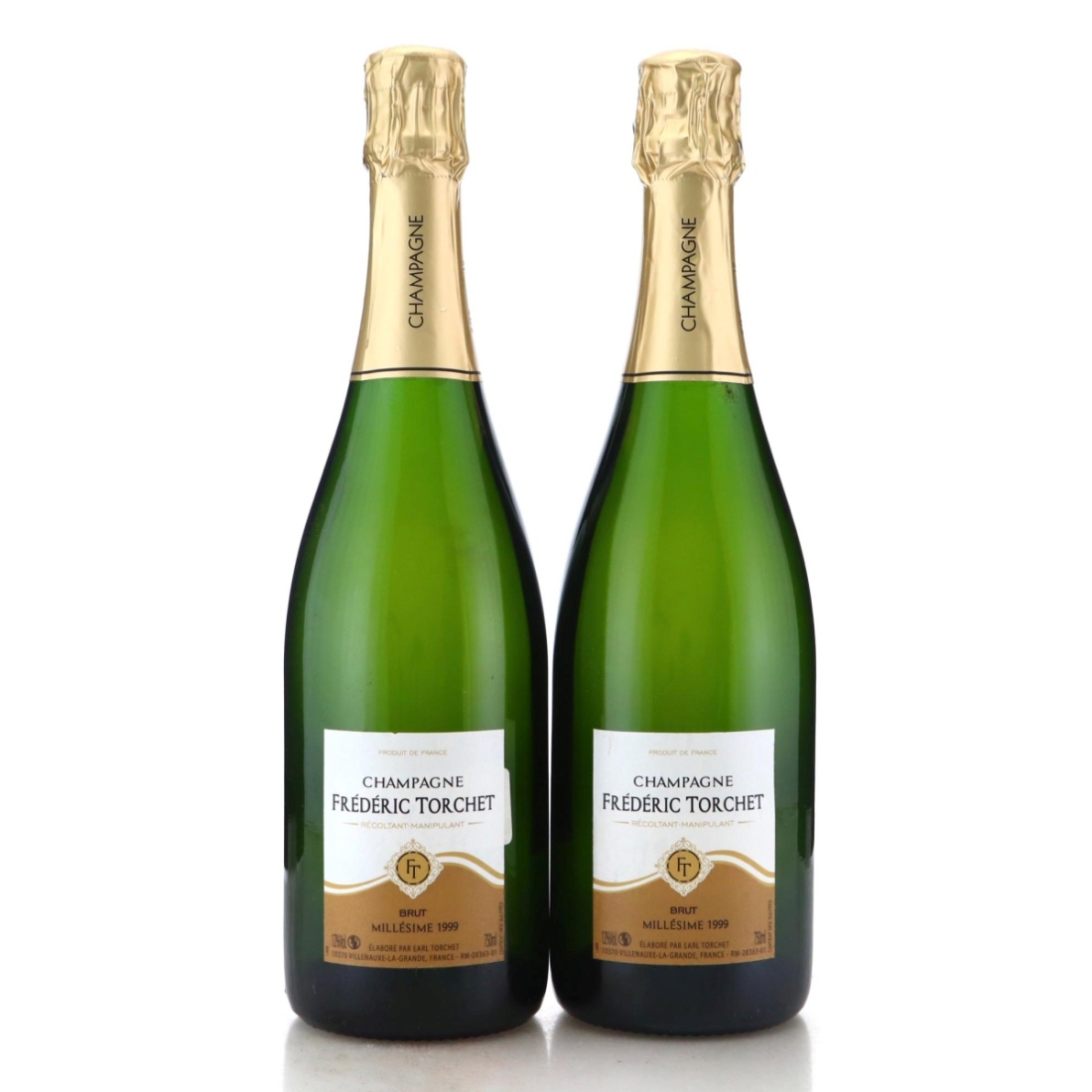 Image for Frédéric Torchet Brut 1999 Vintage Champagne x 2