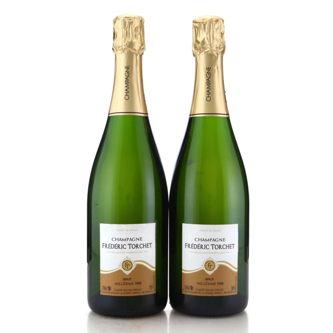 Image for Frédéric Torchet Brut 1998 Vintage Champagne x 2