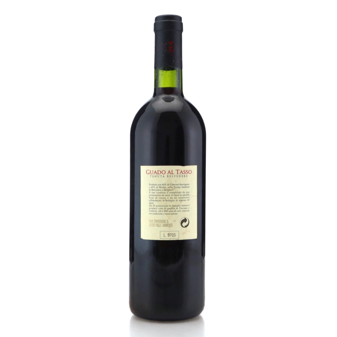 Image for Marchesi Antinori Tenuta Guado Al Tasso Bolgheri Superiore 1995