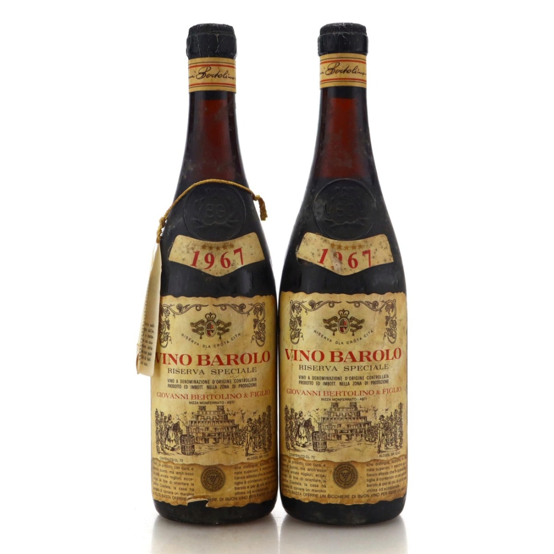Image for G.Bertolino 1967 Barolo Riserva Speciale x 2